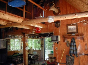 here's an inside view of our cabin
